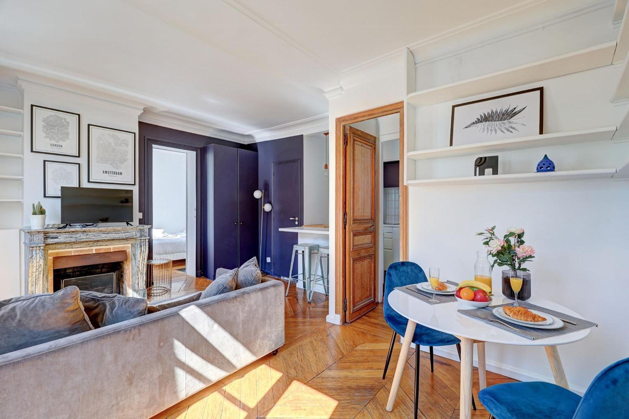 Ferienwohnung Marais - 1Br Paris Exterior foto